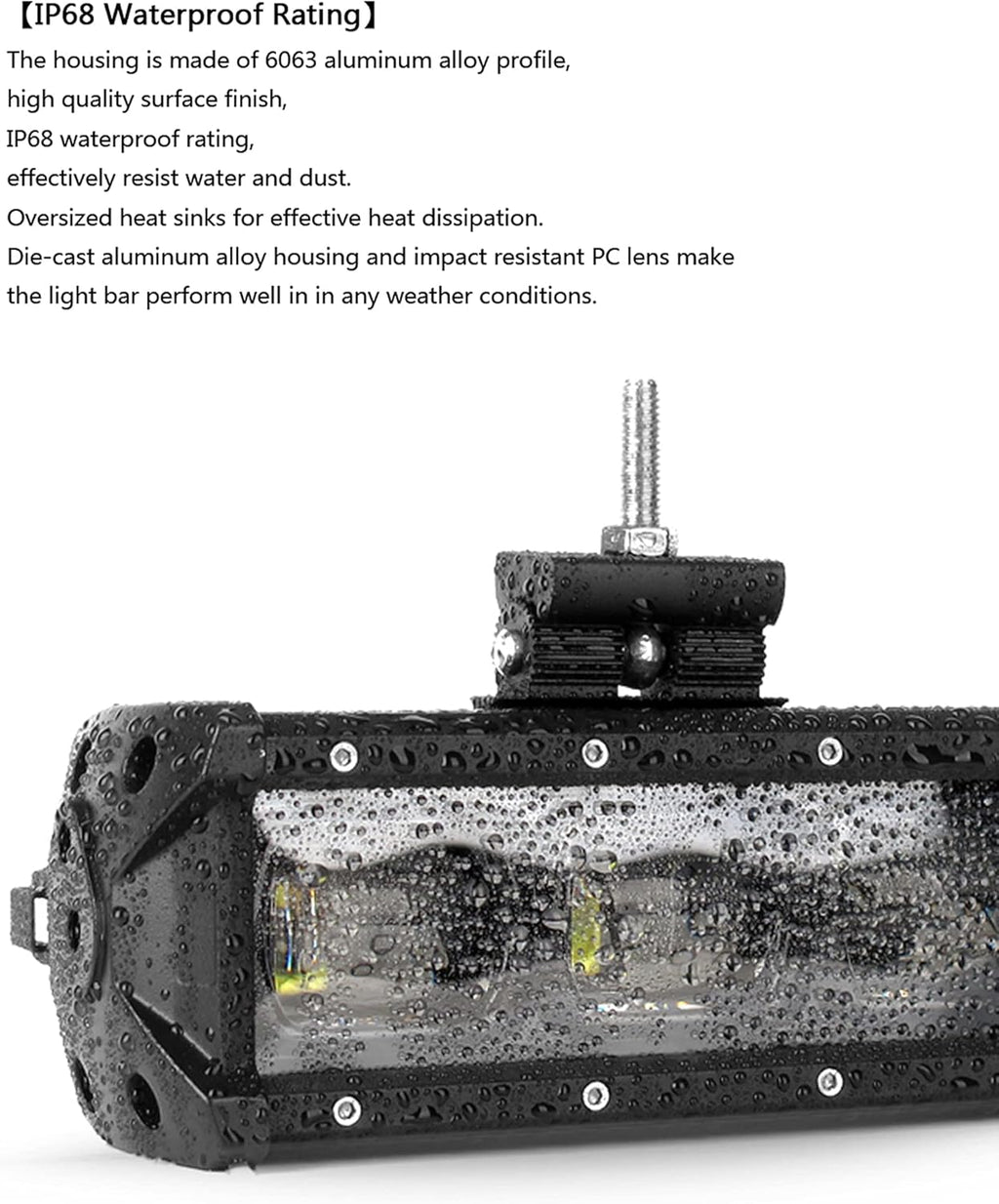 6D 40 Inch 180W Single Row LED Light Bar V20522