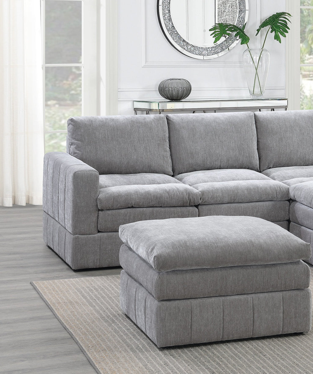 5Pc Modular Sectional Set with Ottoman V822