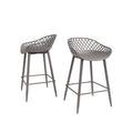 Warm Taupe Counter Stool Set of 2 D49114