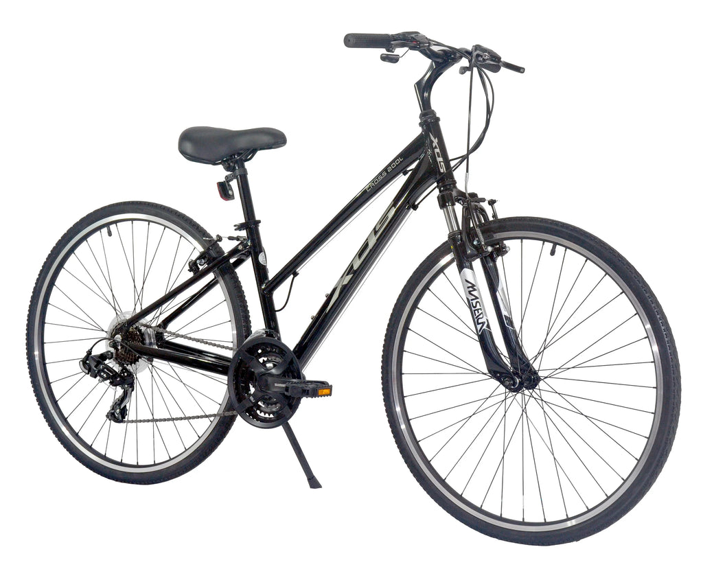 Shiny Black 700C Hybrid City Commuter Bike A426660