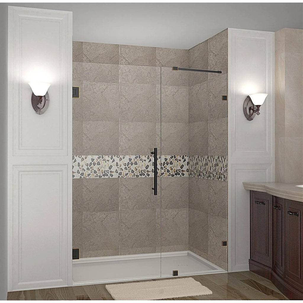 62 x 72-inch Frameless Hinged Shower Door M15654