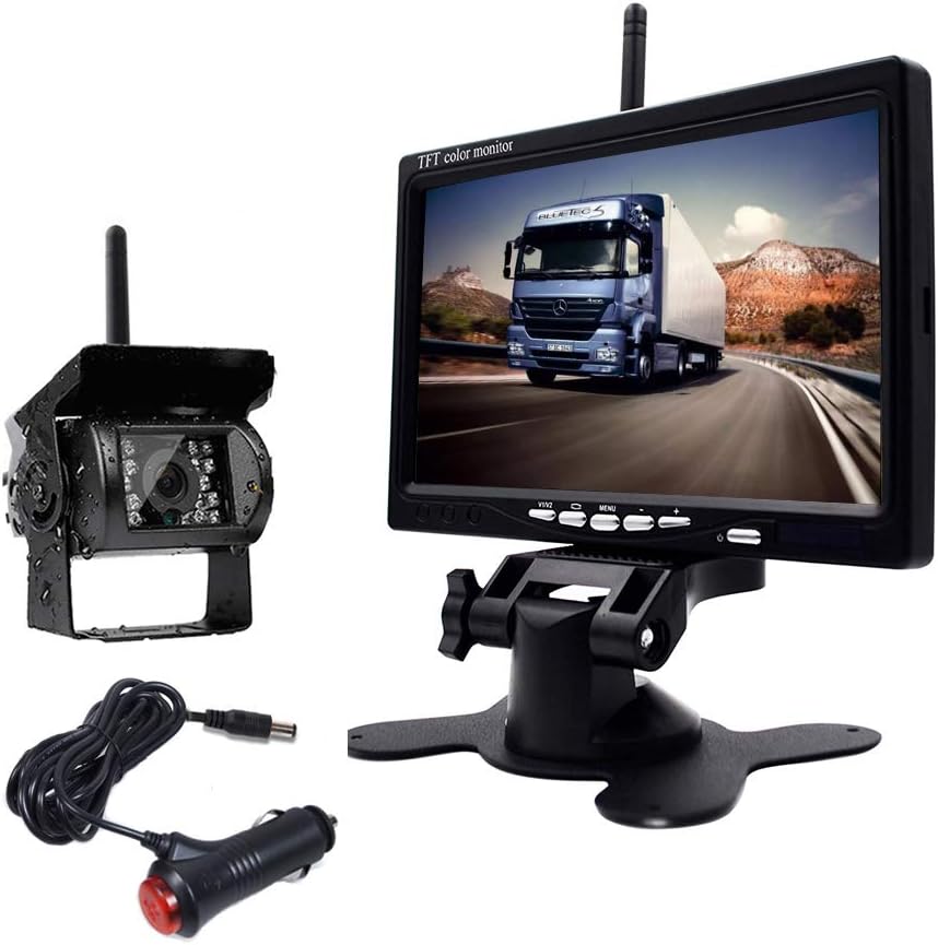 Waterproof Wireless Backup Camera and 7" HD LCD Monitor Kit, Pack of 2 B841