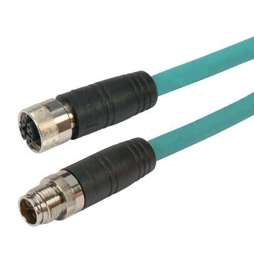 Category 6A M12 8 Position Double Shielded Industrial Cable N436