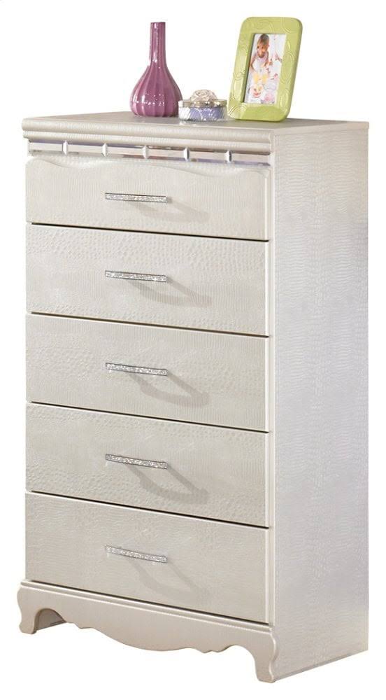 Silver Five Drawer Chest R41264