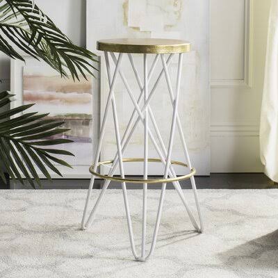 White Bar Stool I629
