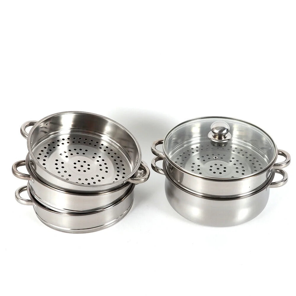 5-tier Stainless Steel Steamer with Lid V791