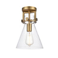 8 One Light Flush Mount Brushed R22531