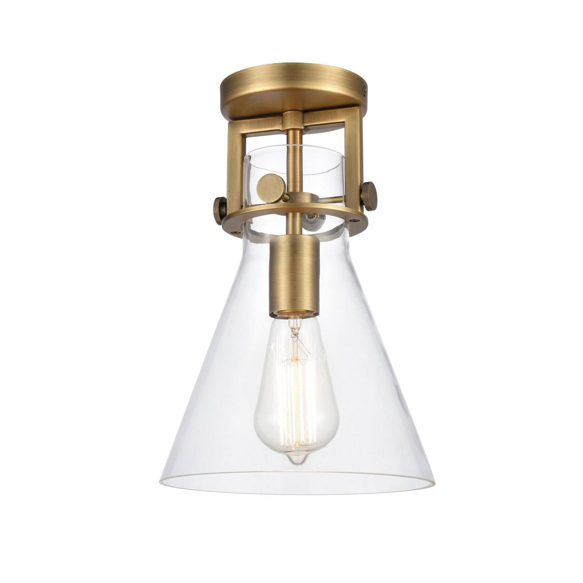 8 One Light Flush Mount Brushed R22531