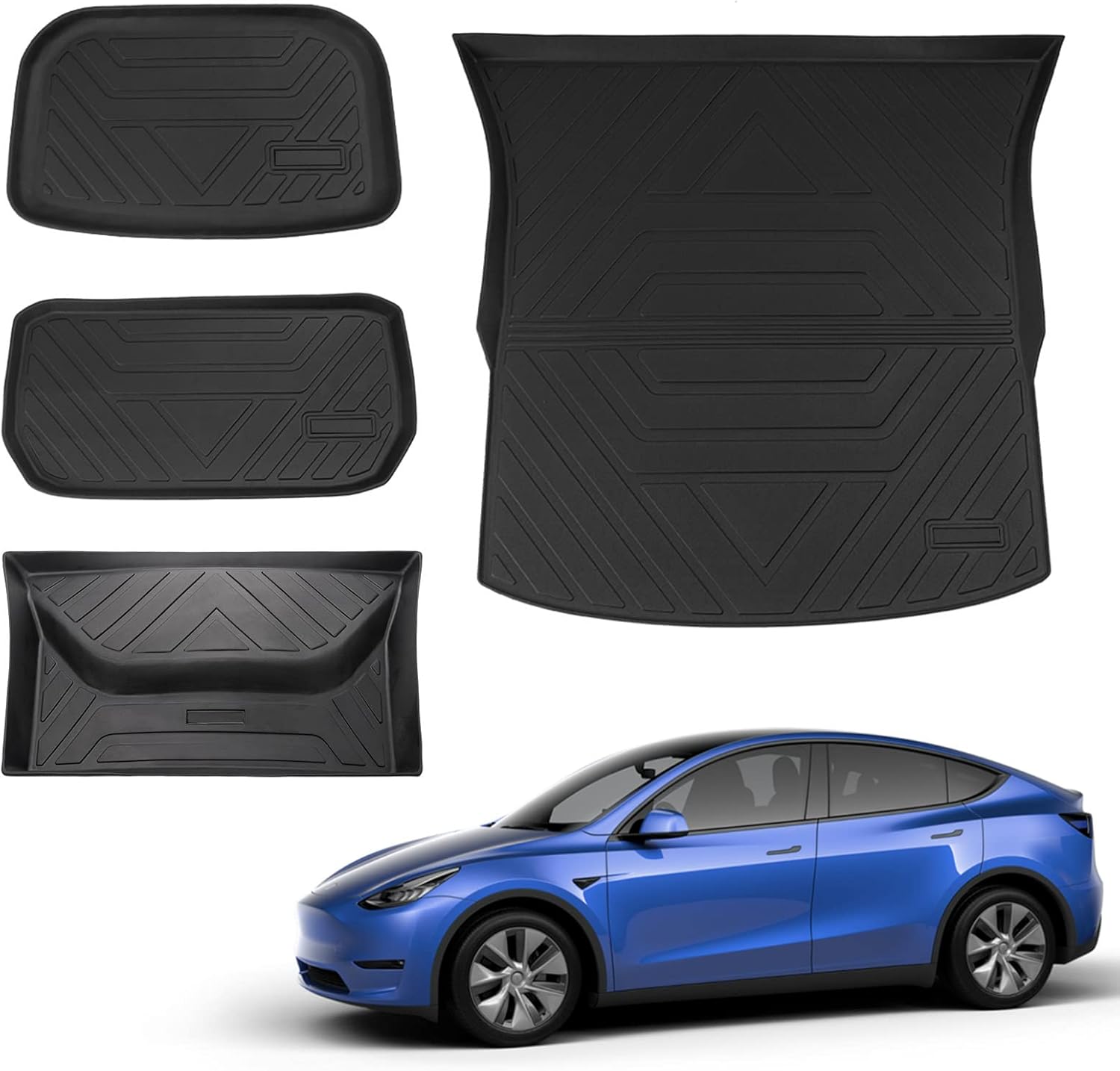 Trunk Mat Floor Mats Cargo Liner for Tesla Model Y 5-Seater H3158