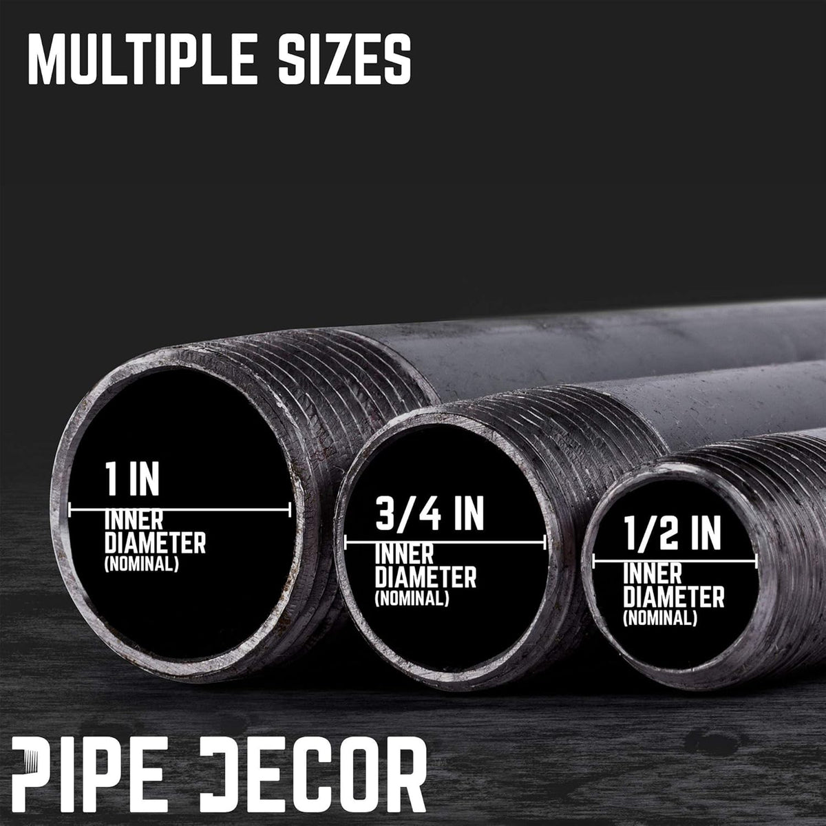Industrial Steel Grey Cast Iron Pipe Connector, Pack of 2 I7683